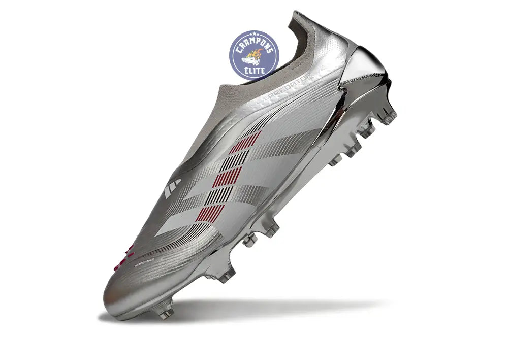 Image of Predator 25 Laceless FG Bellingham - Argent/Bordeaux