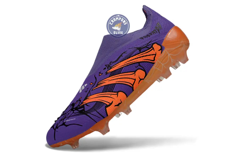 Image of Predator Laceless FG Spéciale Halloween - Violet/Orange/Noir