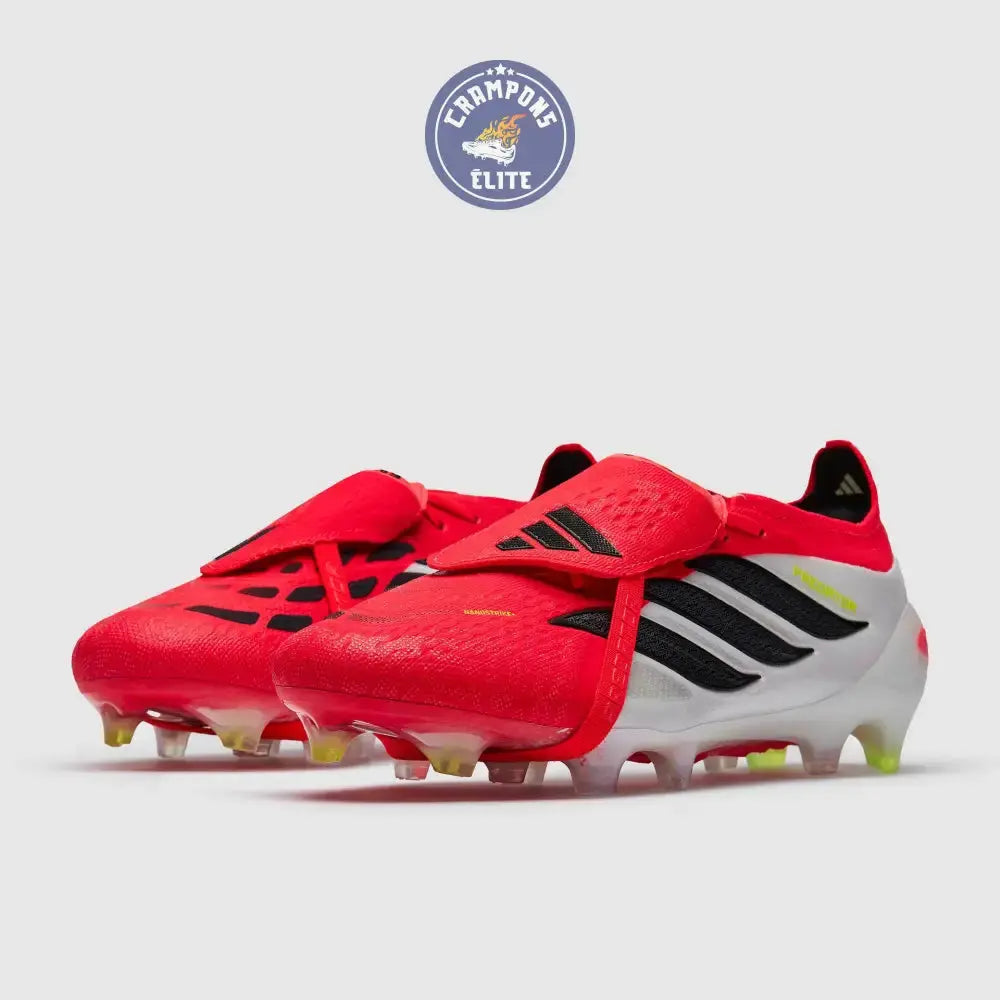 Image of PREDATOR 26 ELITE FOLD-OVER TONGUE FG BORN FOR GOALS - LUCID RED/NOIR/BLANC