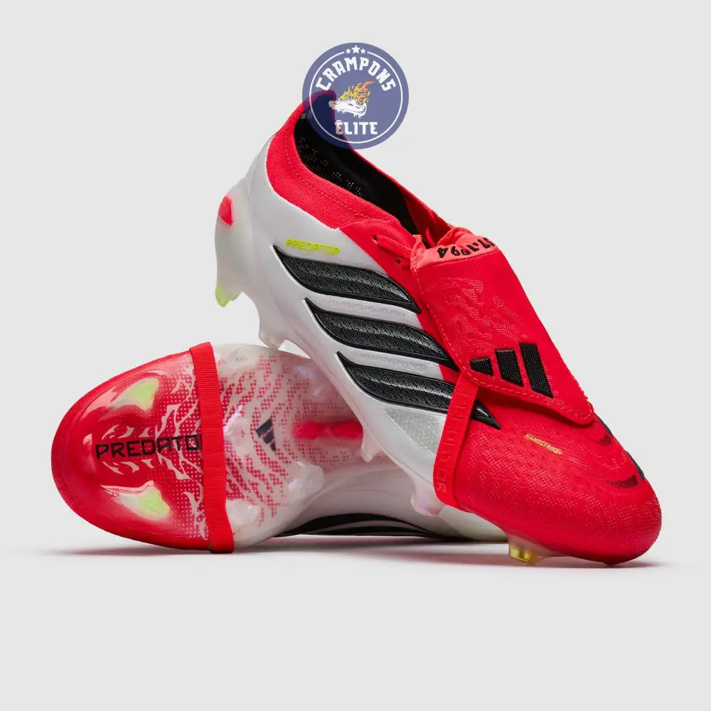 Image of PREDATOR 26 ELITE FOLD-OVER TONGUE FG BORN FOR GOALS - LUCID RED/NOIR/BLANC