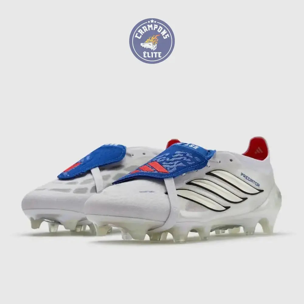 Image of PREDATOR 26 ELITE FOLD-OVER TONGUE FG JUDE BELLINGHAM - BLANC/BLEU/ROUGE