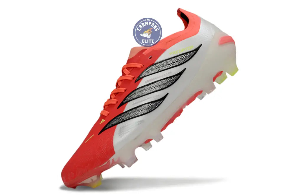 Image of PREDATOR 26 ELITE LACETS FG BORN FOR GOALS - LUCID RED/NOIR/BLANC