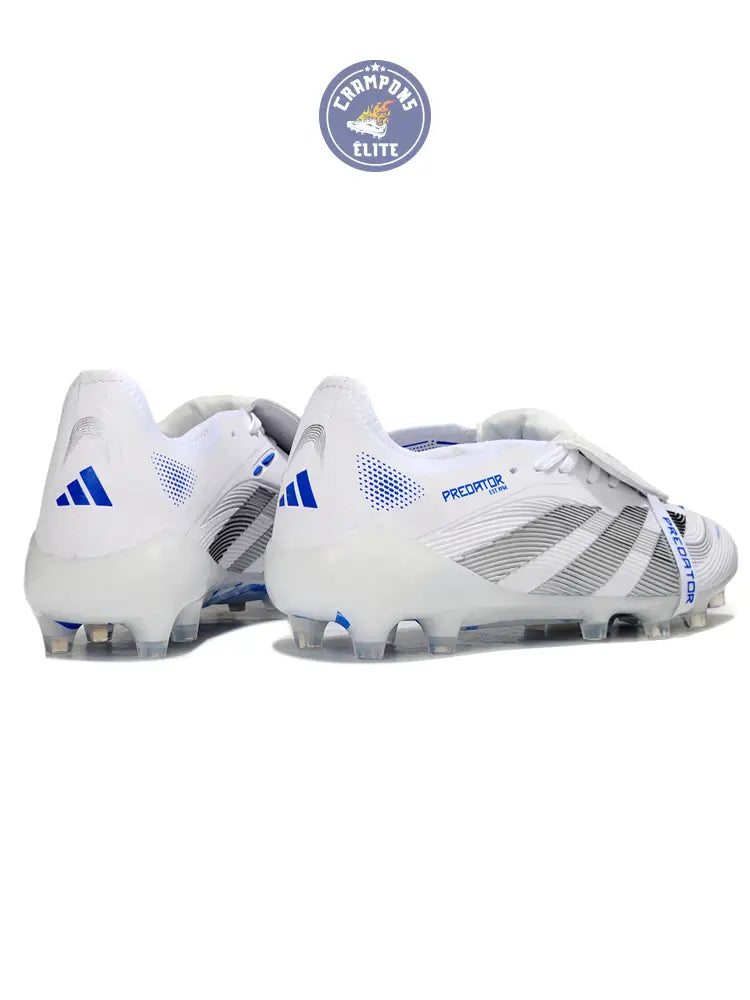 Image of Predator Elite Fold-over Tongue AG Polar Victory - Blanc/Argenté/Bleu