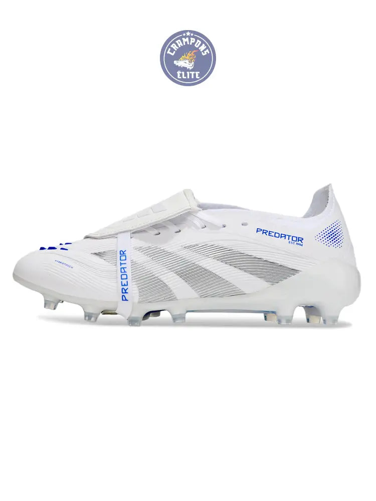 Predator Elite Fold-over Tongue AG Polar Victory - Blanc/Argenté/Bleu