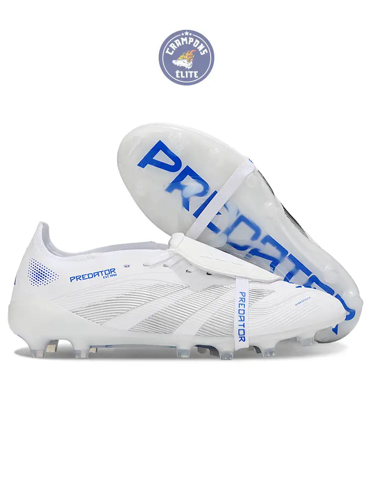 Predator Elite Fold-over Tongue AG Polar Victory - Blanc/Argenté/Bleu