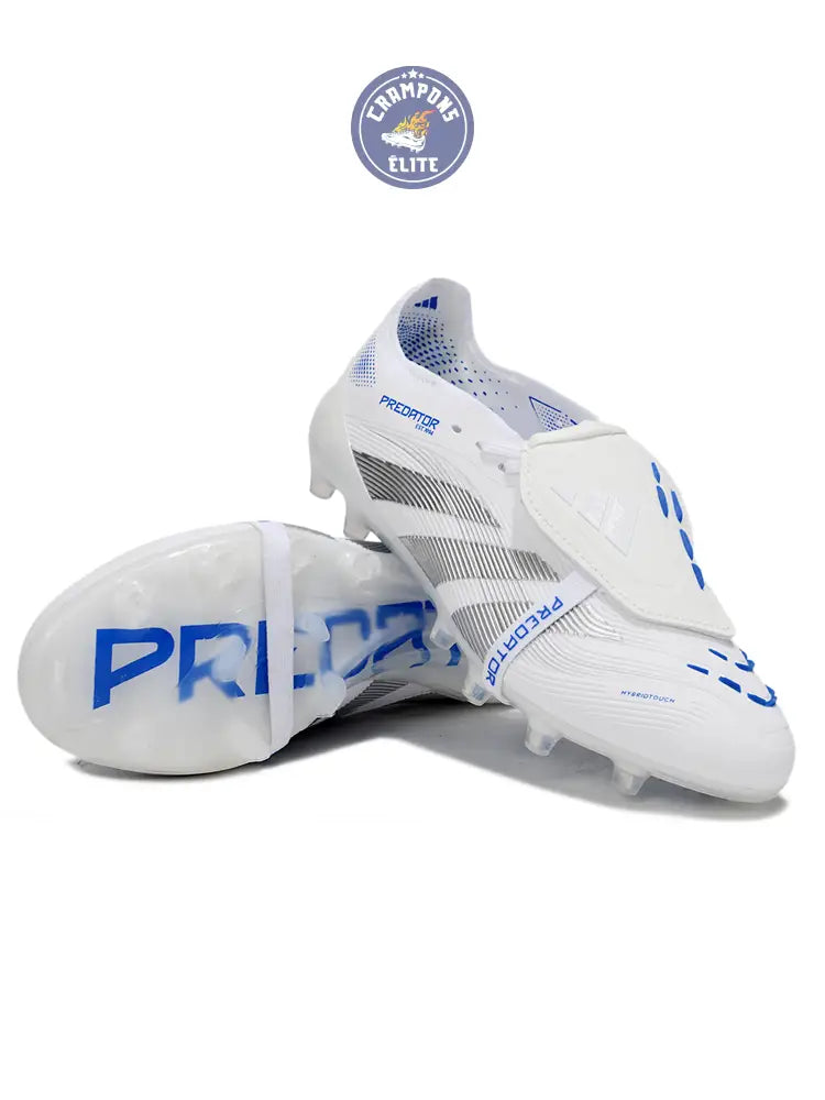 Predator Elite Fold-over Tongue AG Polar Victory - Blanc/Argenté/Bleu