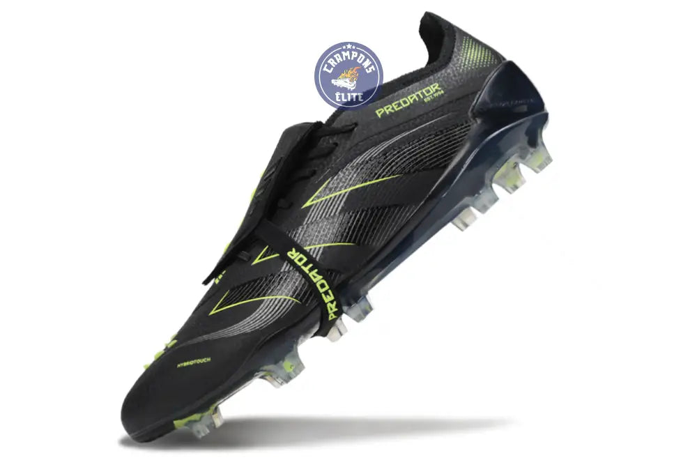 Image of Predator Elite Fold-over Tongue FG - Electric Stealth - Noir/Vert Fluo