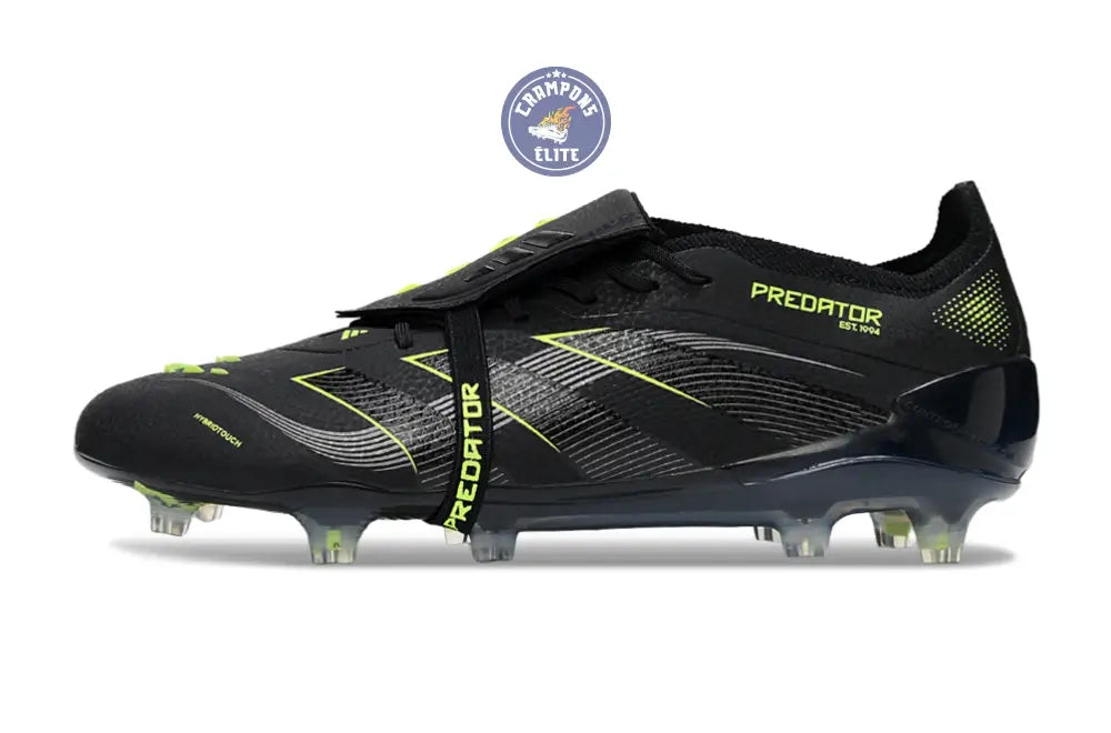 Predator Elite Fold-over Tongue FG - Electric Stealth - Noir/Vert Fluo