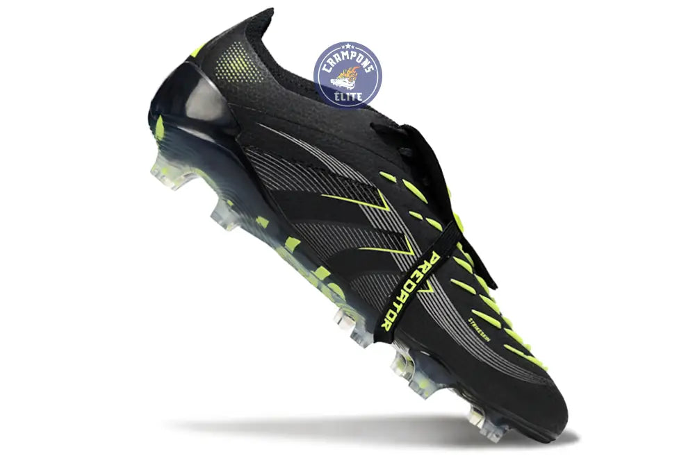 Predator Elite Fold-over Tongue FG - Electric Stealth - Noir/Vert Fluo