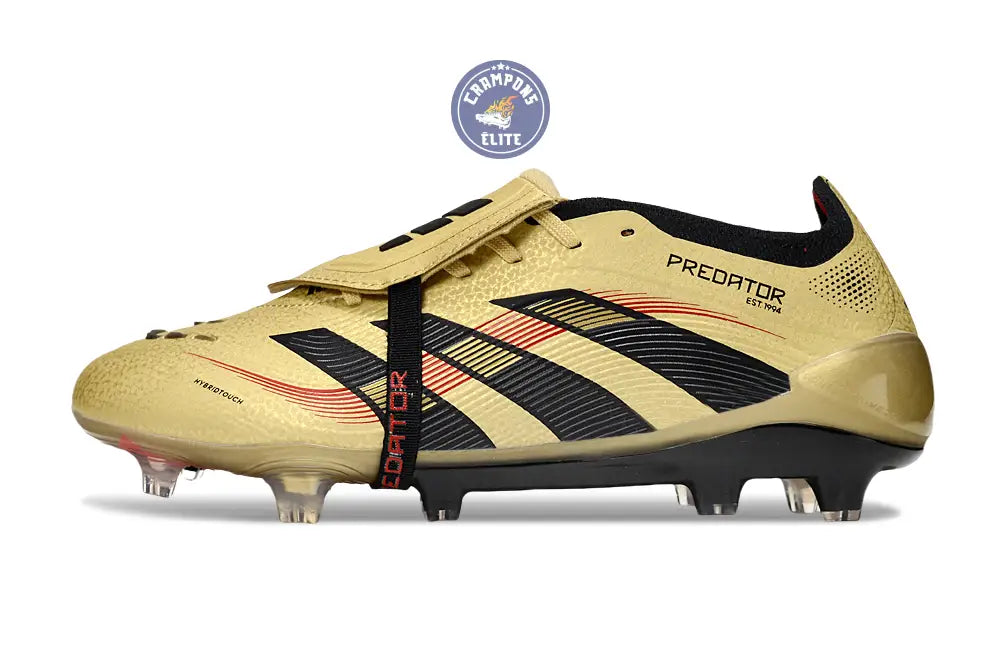 Predator Elite Fold-over Tongue FG - OR/Noir/Rouge