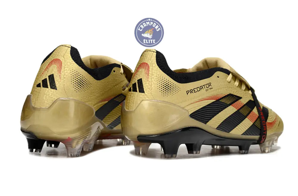 Predator Elite Fold-over Tongue FG - OR/Noir/Rouge