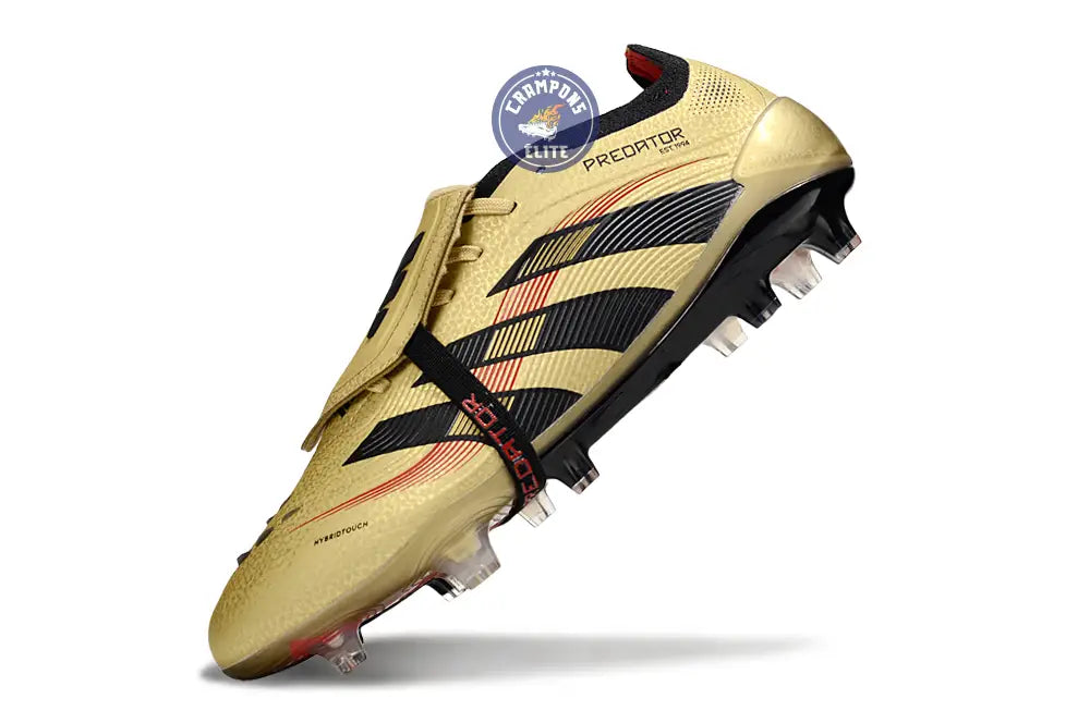 Predator Elite Fold-over Tongue FG - OR/Noir/Rouge