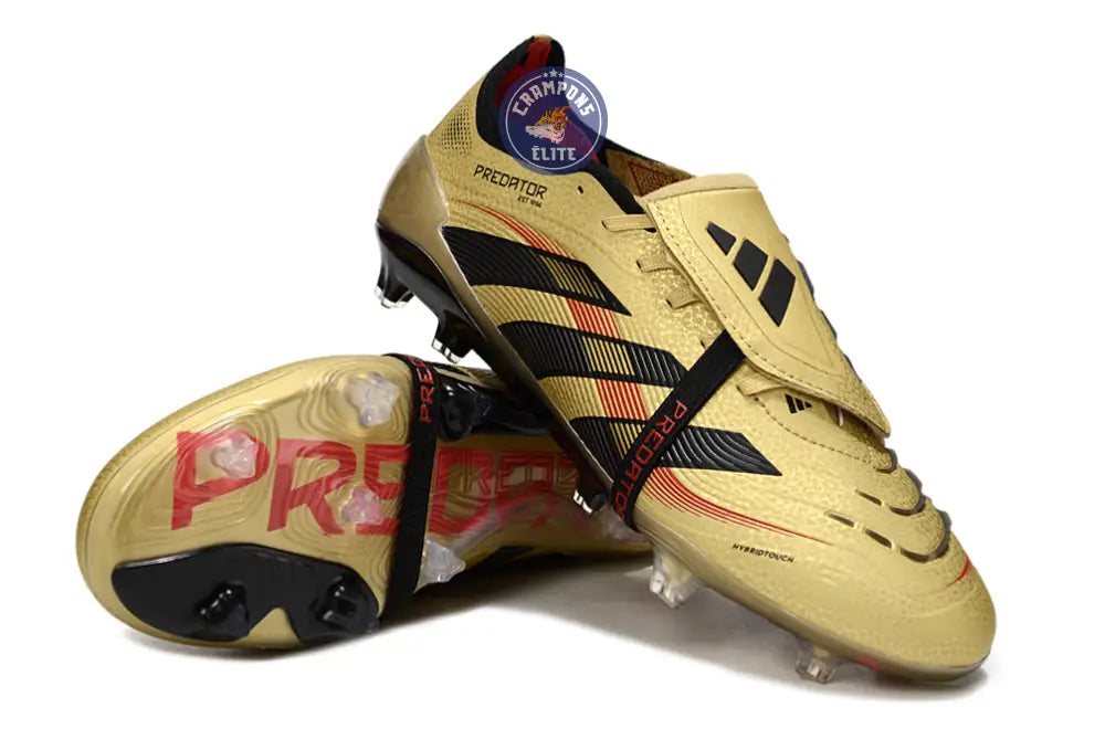 Image of Predator Elite Fold-over Tongue FG - OR/Noir/Rouge