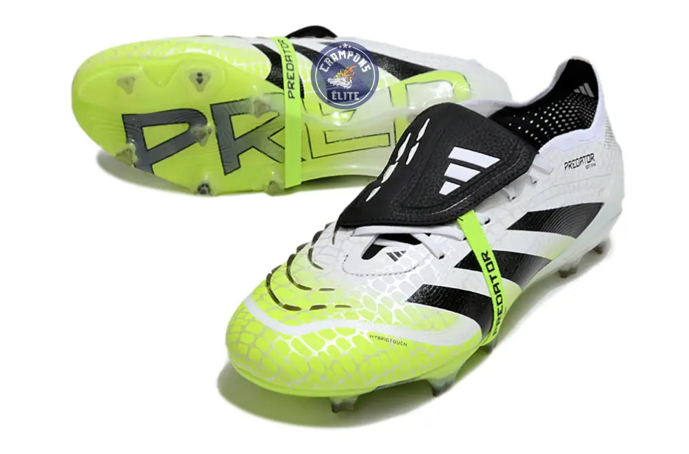Predator Elite Fold-over Tongue FG Radiant Blaze - Blanc/Noir/Vert