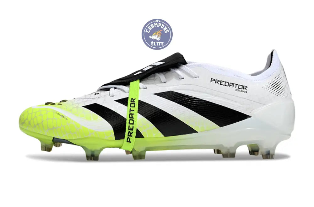 Predator Elite Fold-over Tongue FG Radiant Blaze - Blanc/Noir/Vert