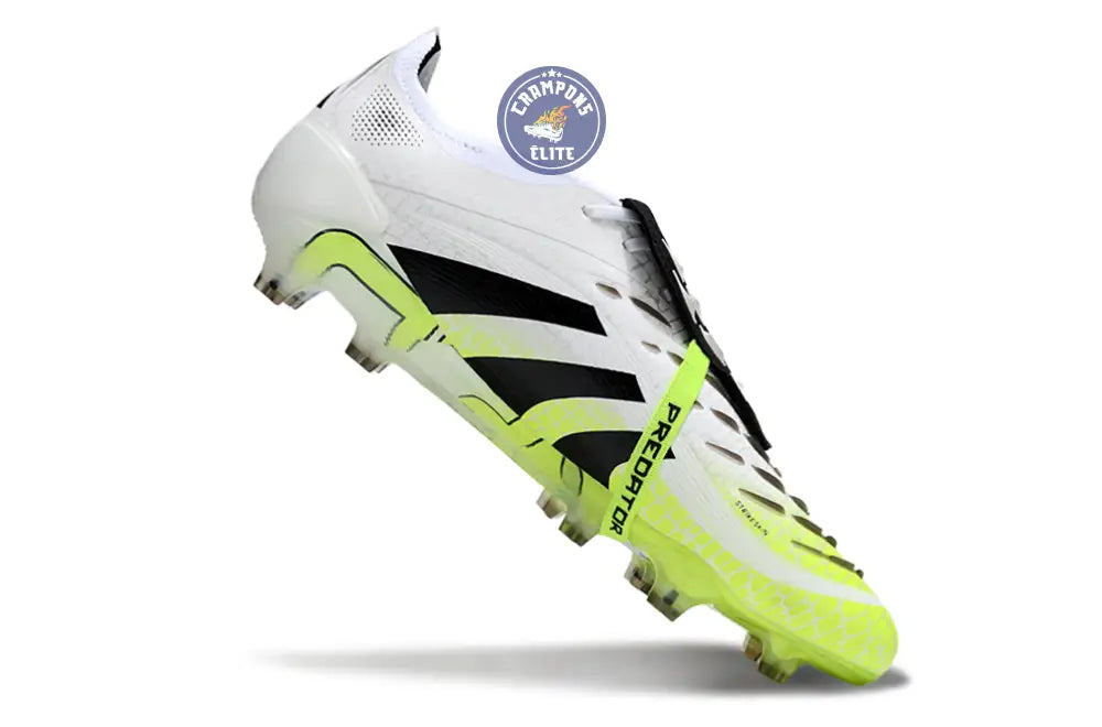 Predator Elite Fold-over Tongue FG Radiant Blaze - Blanc/Noir/Vert