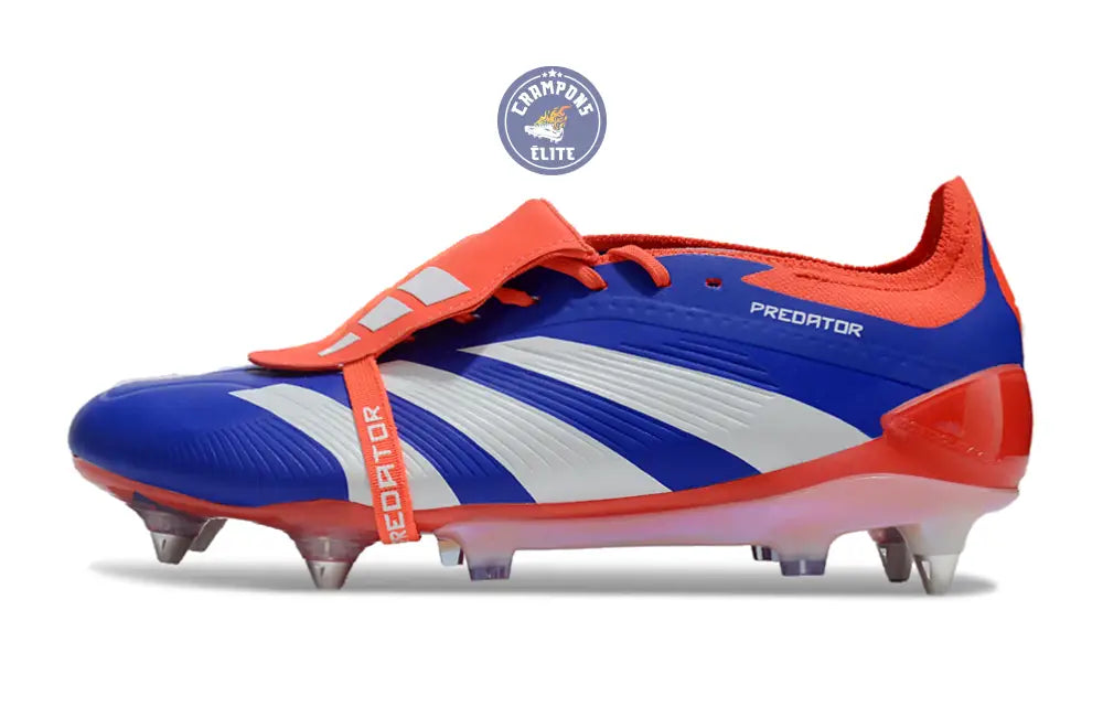 Predator Elite Fold-over Tongue SG Advancement - Bleu/Blanc/Rouge