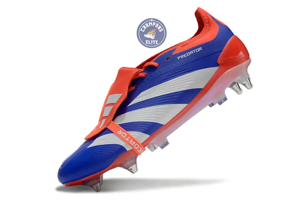 Predator Elite Fold-over Tongue SG Advancement - Bleu/Blanc/Rouge