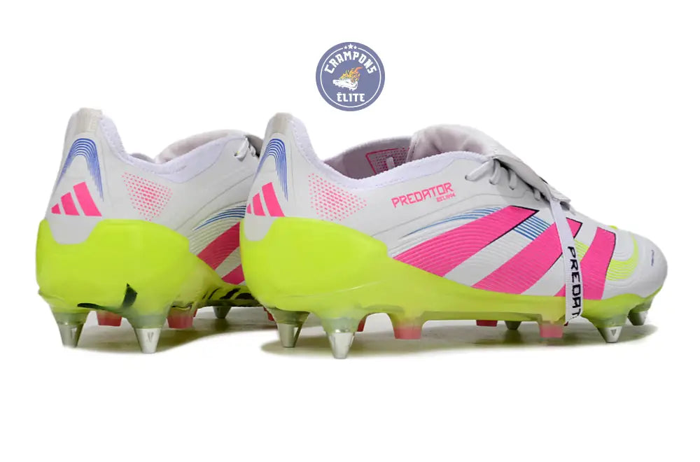 PREDATOR ELITE FOLD-OVER TONGUE SG CELESTIAL VICTORY - BLANC/ROSE/VERT