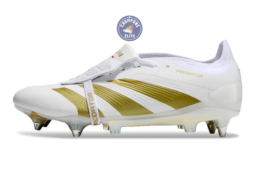 Predator Elite Fold-over Tongue SG Day Spark - Blanc/Doré/Blanc