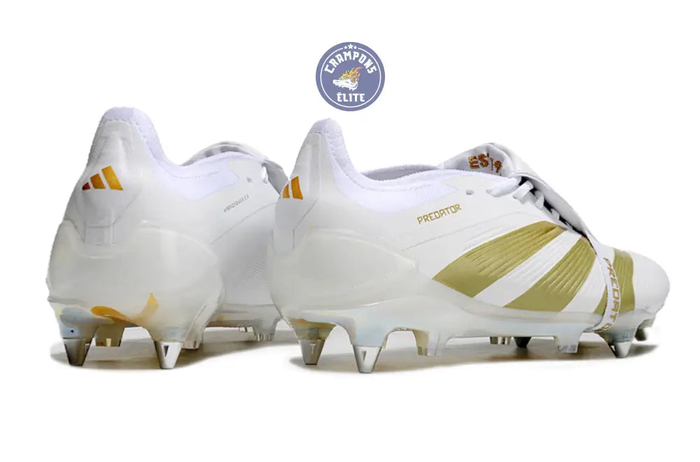 Image of Predator Elite Fold-over Tongue SG Day Spark - Blanc/Doré/Blanc