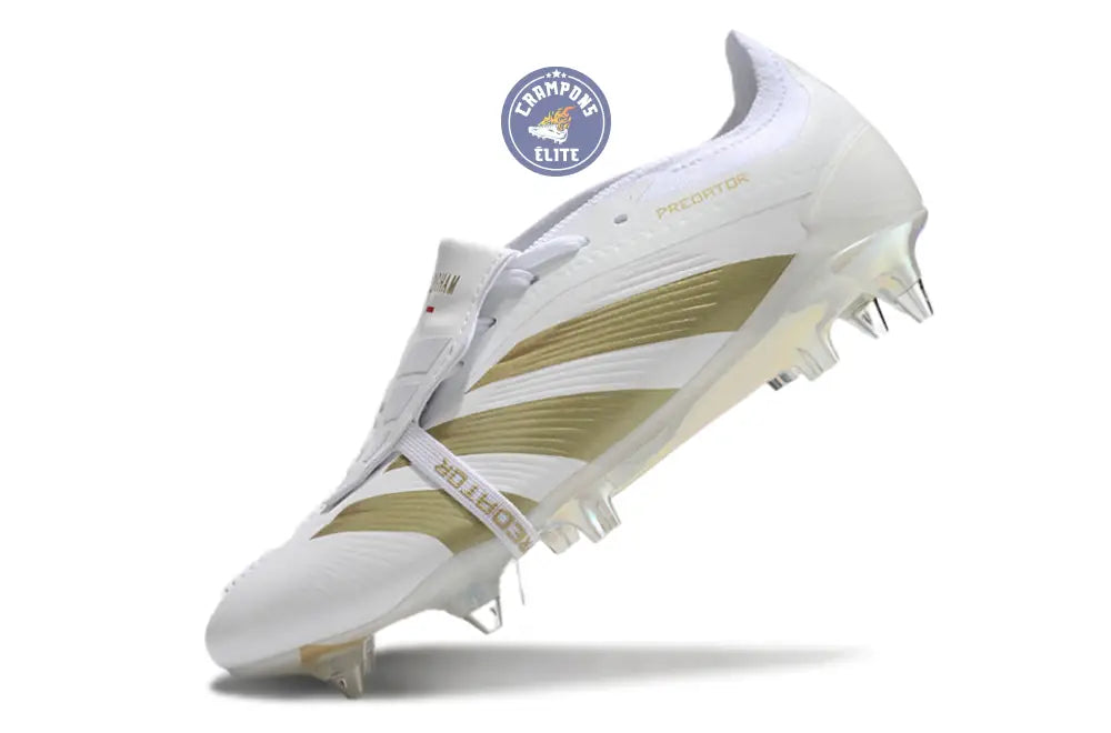 Predator Elite Fold-over Tongue SG Day Spark - Blanc/Doré/Blanc