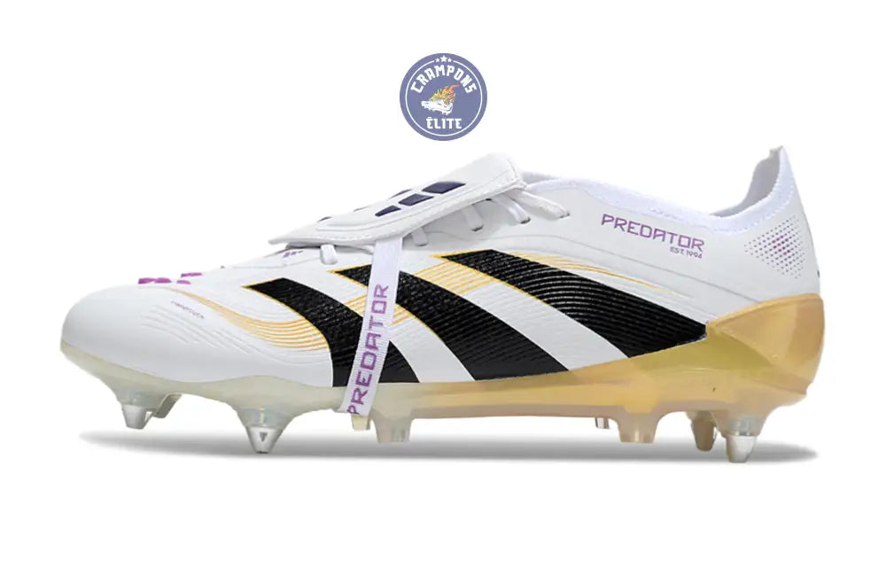 Predator Elite Fold-over Tongue SG Road to Glory - Blanc/Noir/Doré