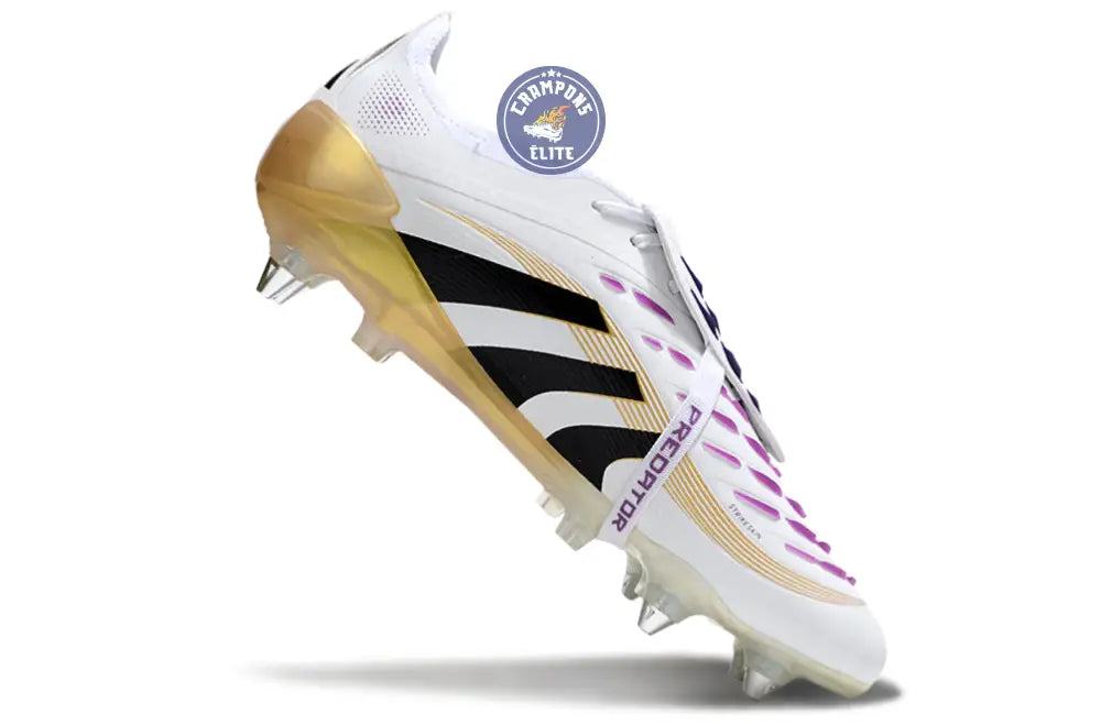 Predator Elite Fold-over Tongue SG Road to Glory - Blanc/Noir/Doré