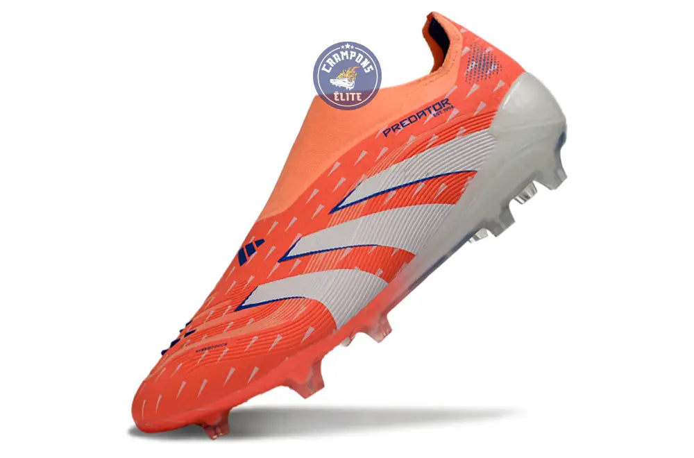 PREDATOR ELITE LACELESS FG CORAL BLAZE - CORAL/BLANC/BEAM ORANGE