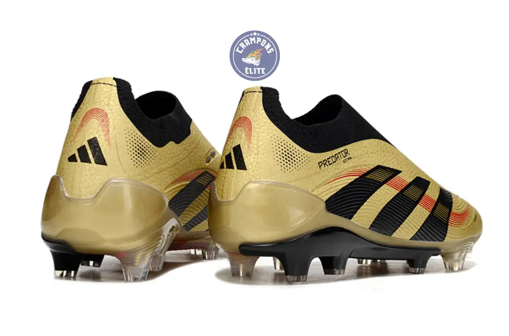 Predator Elite Laceless FG - Or/Noir/Rouge