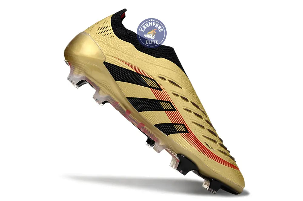 Image of Predator Elite Laceless FG - Or/Noir/Rouge