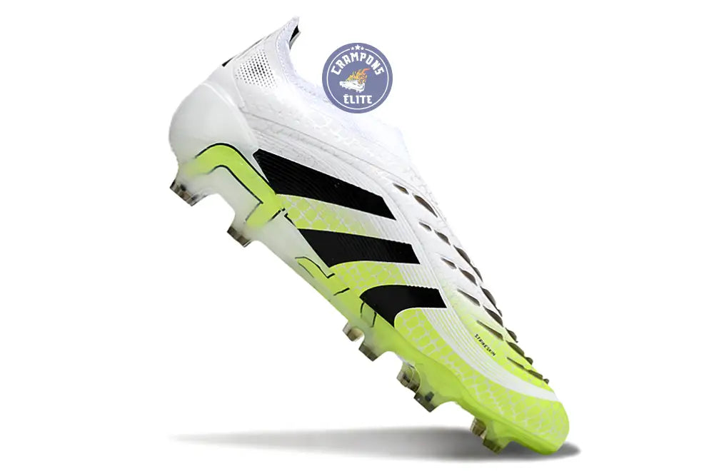 Predator Elite Laceless FG Radiant Blaze - Blanc/Noir/Vert