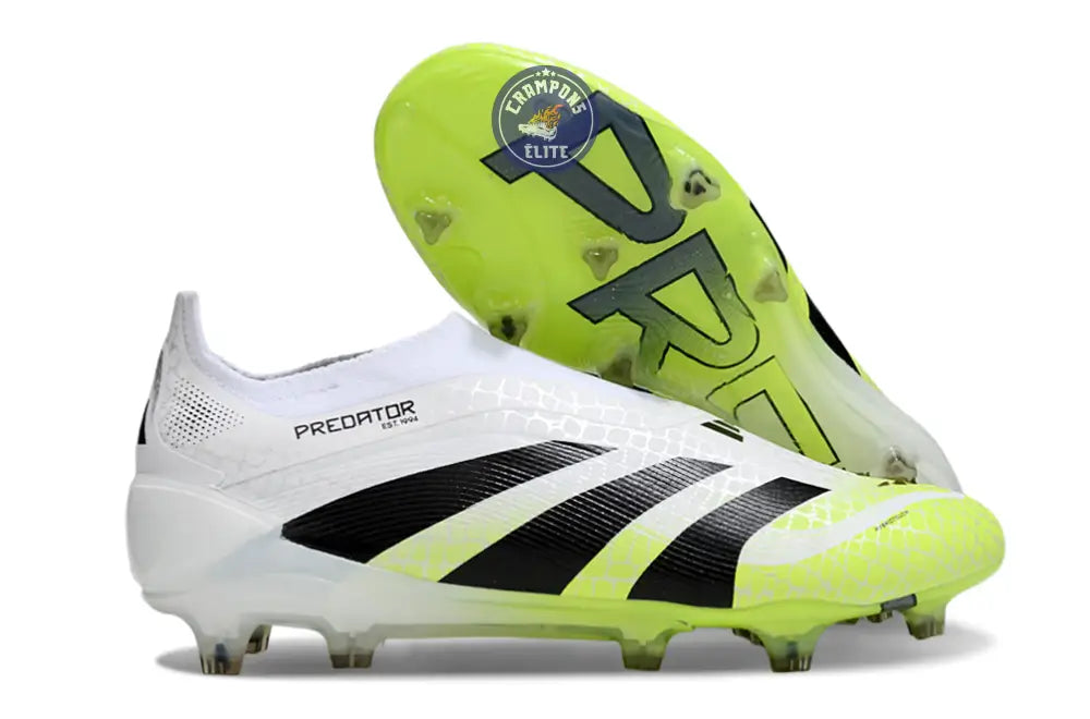 Image of Predator Elite Laceless FG Radiant Blaze - Blanc/Noir/Vert