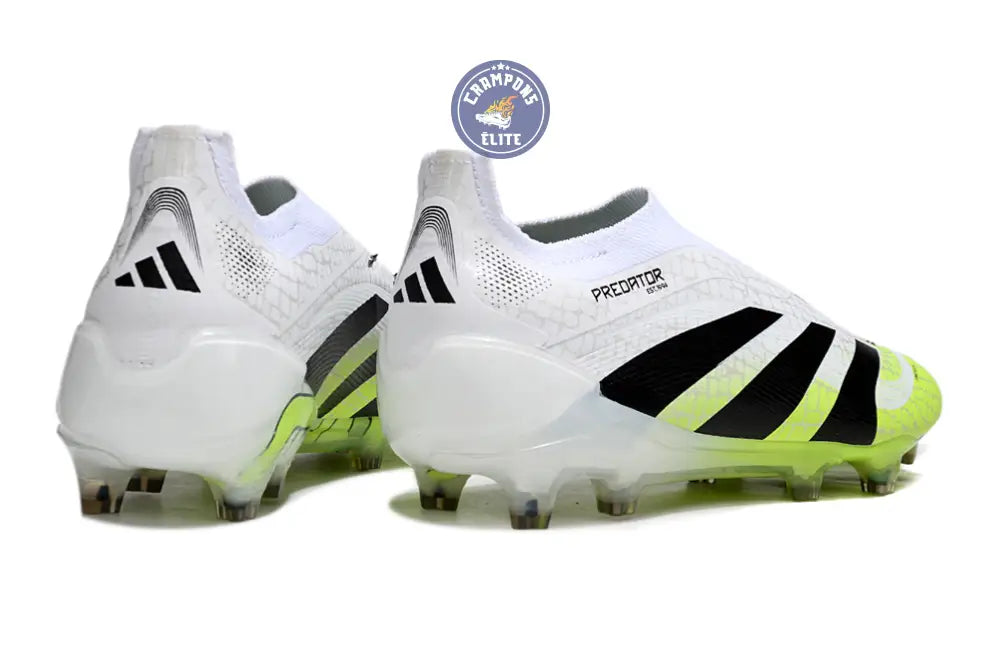 Predator Elite Laceless FG Radiant Blaze - Blanc/Noir/Vert