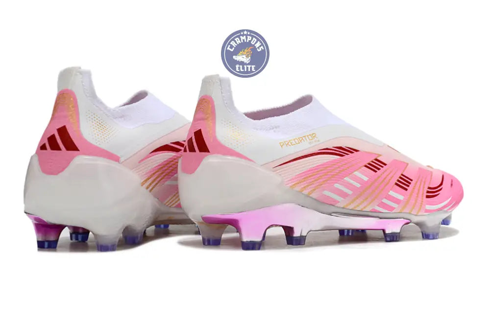 Predator Elite Laceless FG Rose/Blanc/Or