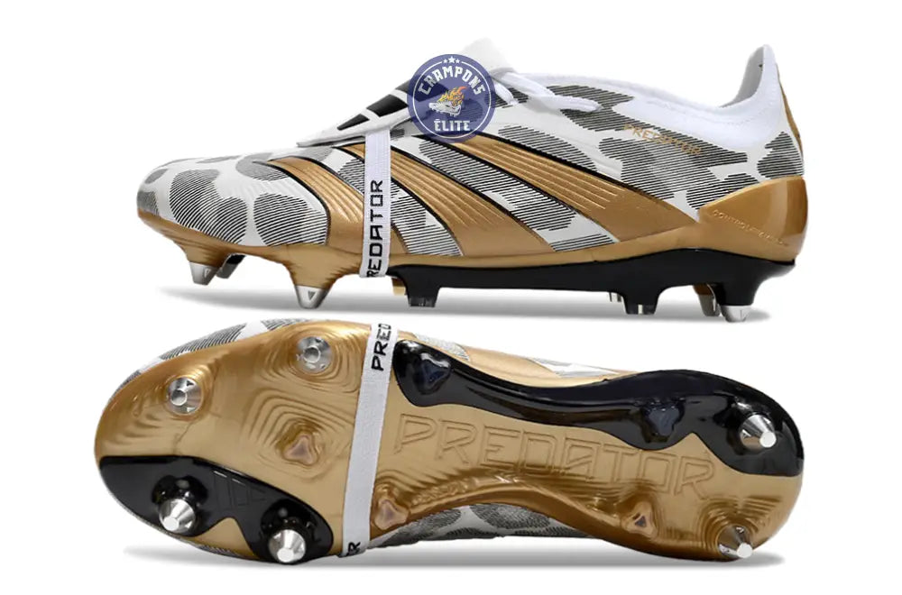 Predator Elite SG - Blanc/Doré/Gris/Noir