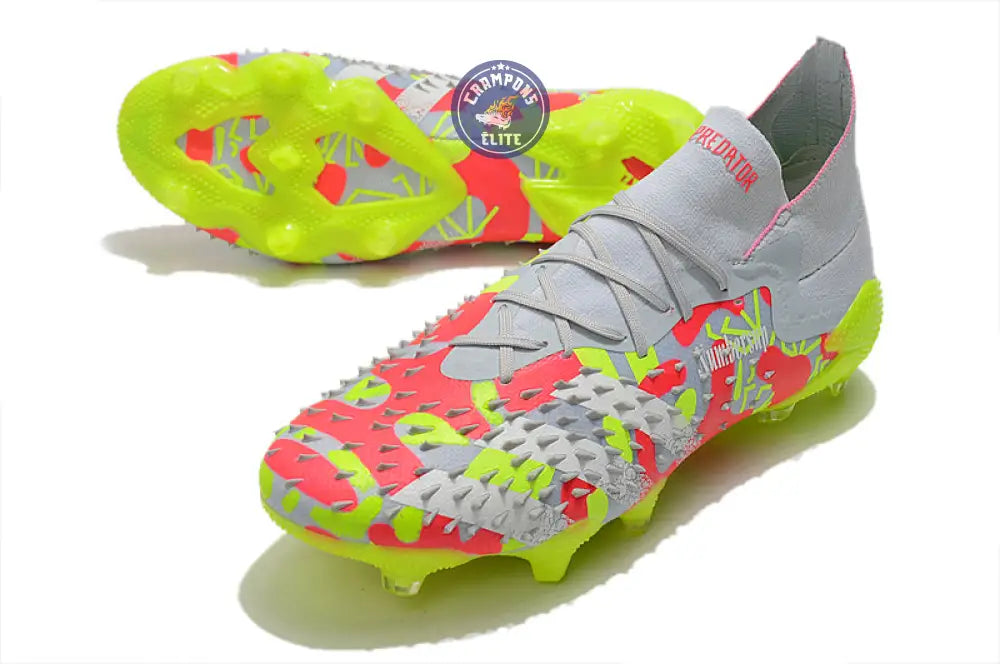 Predator Freak.1 FG - Blanc/Rouge/Jaune Fluo