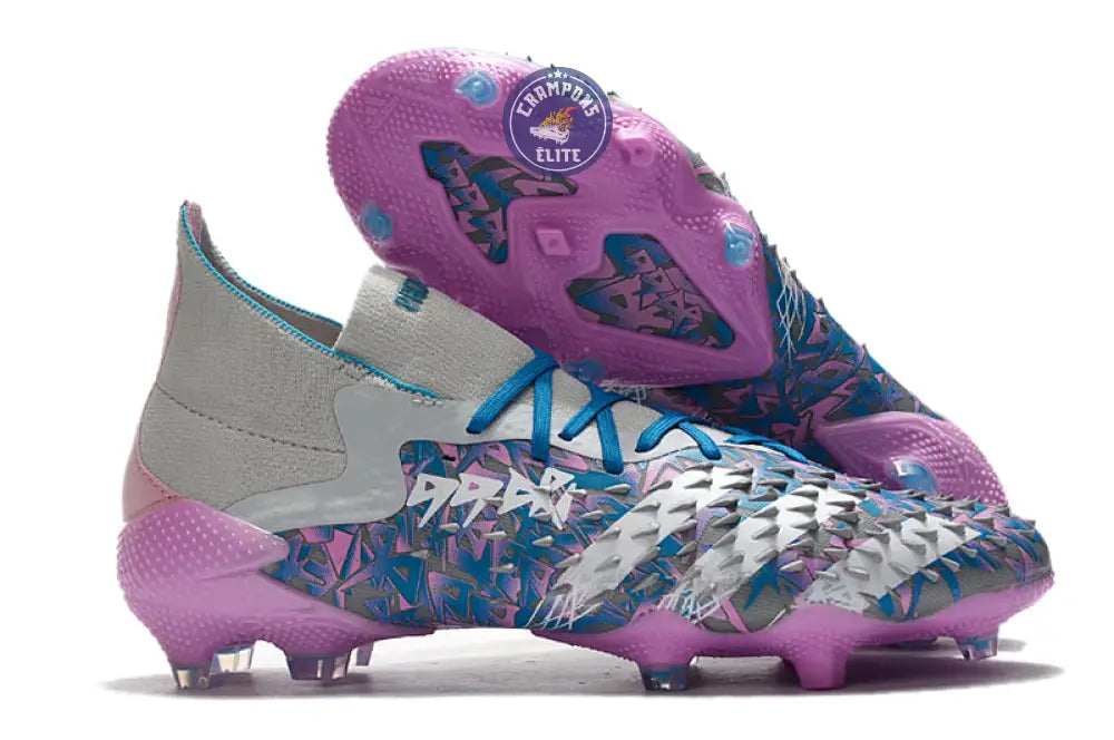 Predator Freak.1 FG - Bleu/Rose/Gris