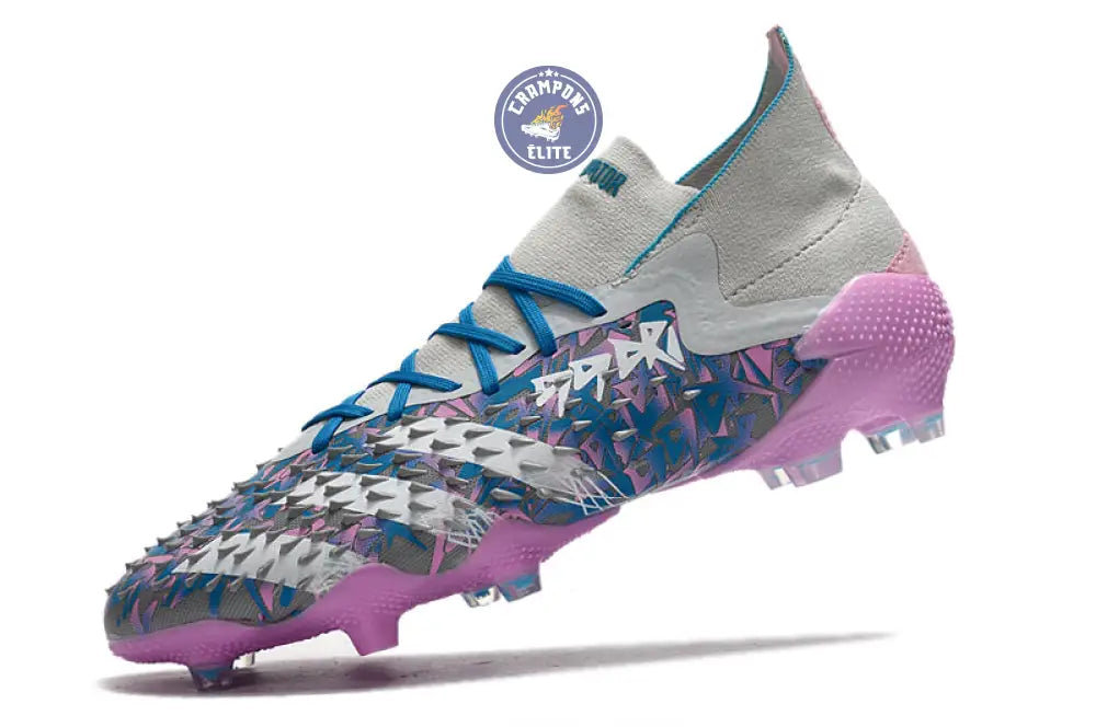 Predator Freak.1 FG - Bleu/Rose/Gris