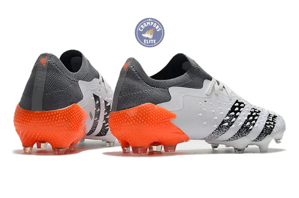 Image of Predator Freak Basse Lacets FG - Blanc/Noir/Orange