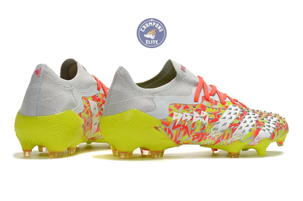 Image of Predator Freak Basse Lacets FG Numbers Up - Gris/Blanc/Jaune