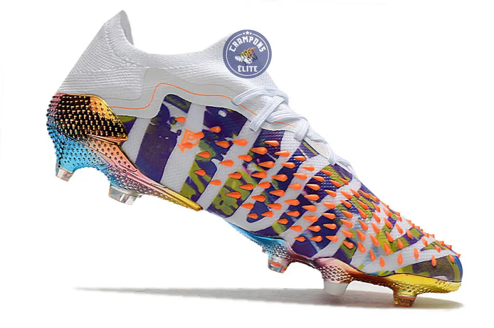 Predator Freak Basse Lacets FG Paul Pogba X Stella McCartney - Blanc/Noir/Orange ÉDITION LIMITÉE