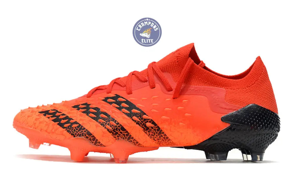 Predator Freak Basse Lacets FG - Rouge/Noir/Orange