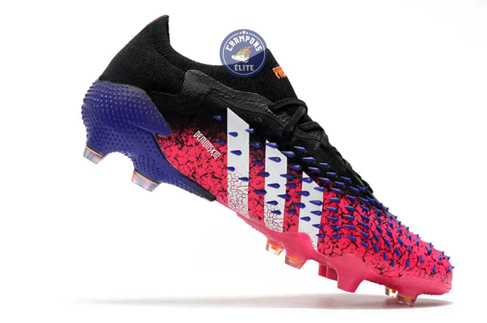 Image of Predator Freak Basse Lacets FG Superspectral - Noir/Blanc/Rose