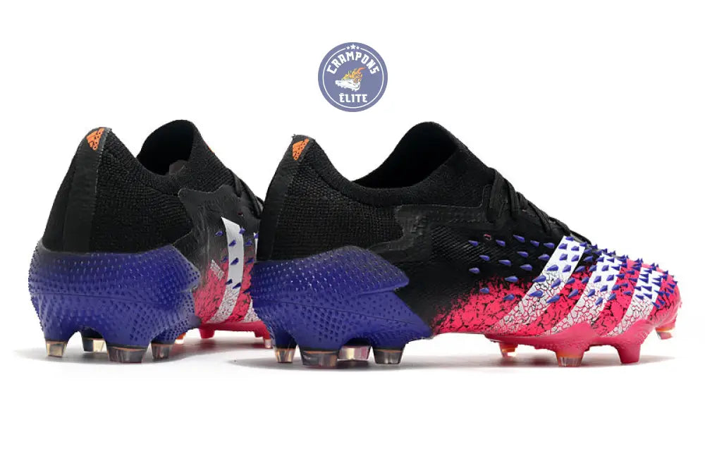 Predator Freak Basse Lacets FG Superspectral - Noir/Blanc/Rose