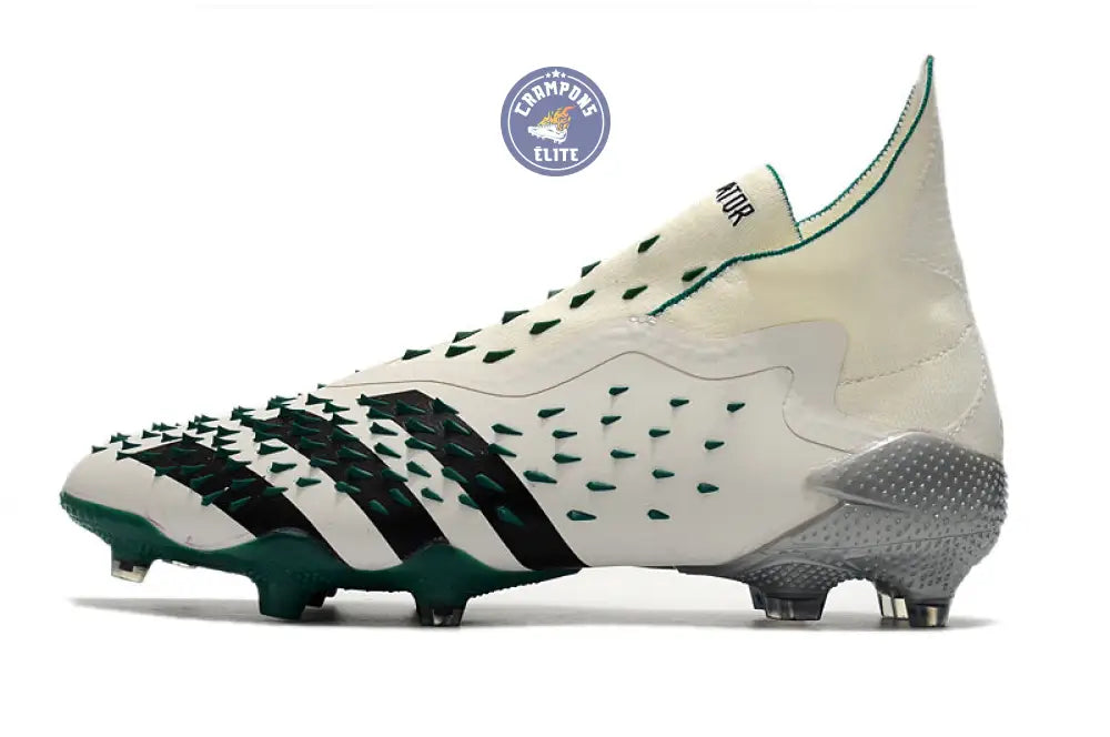 Predator Freak Laceless FG Equipment - Blanc/Noir/Vert ÉDITION LIMITÉE