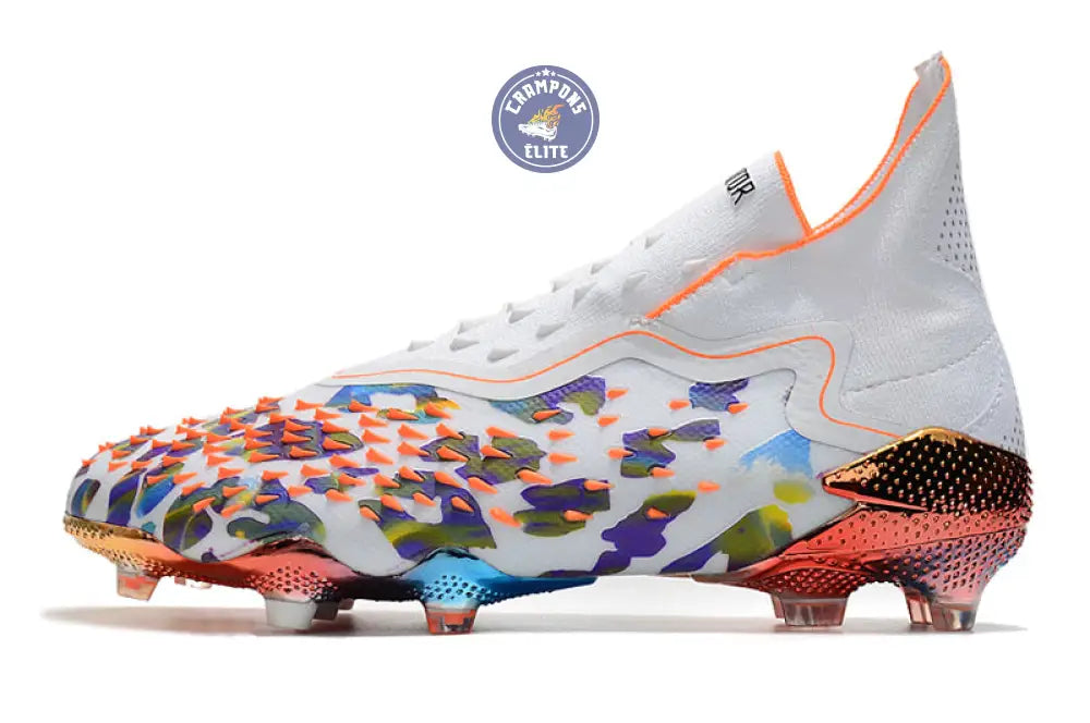 Predator Freak Laceless FG Paul Pogba X Stella McCartney - Blanc/Noir/Orange ÉDITION LIMITÉE