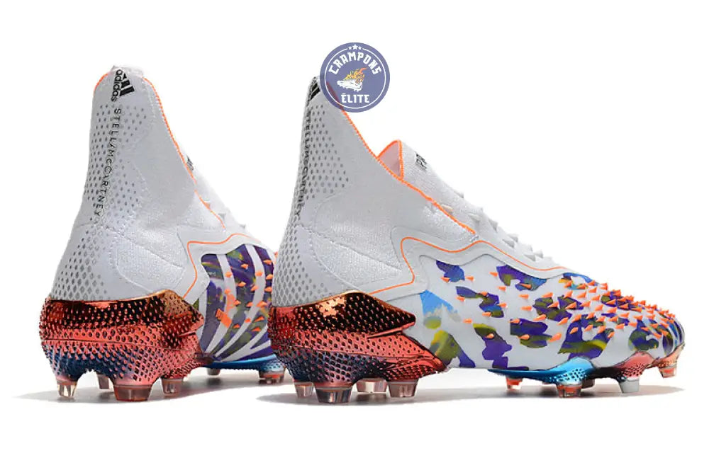 Predator Freak Laceless FG Paul Pogba X Stella McCartney - Blanc/Noir/Orange ÉDITION LIMITÉE