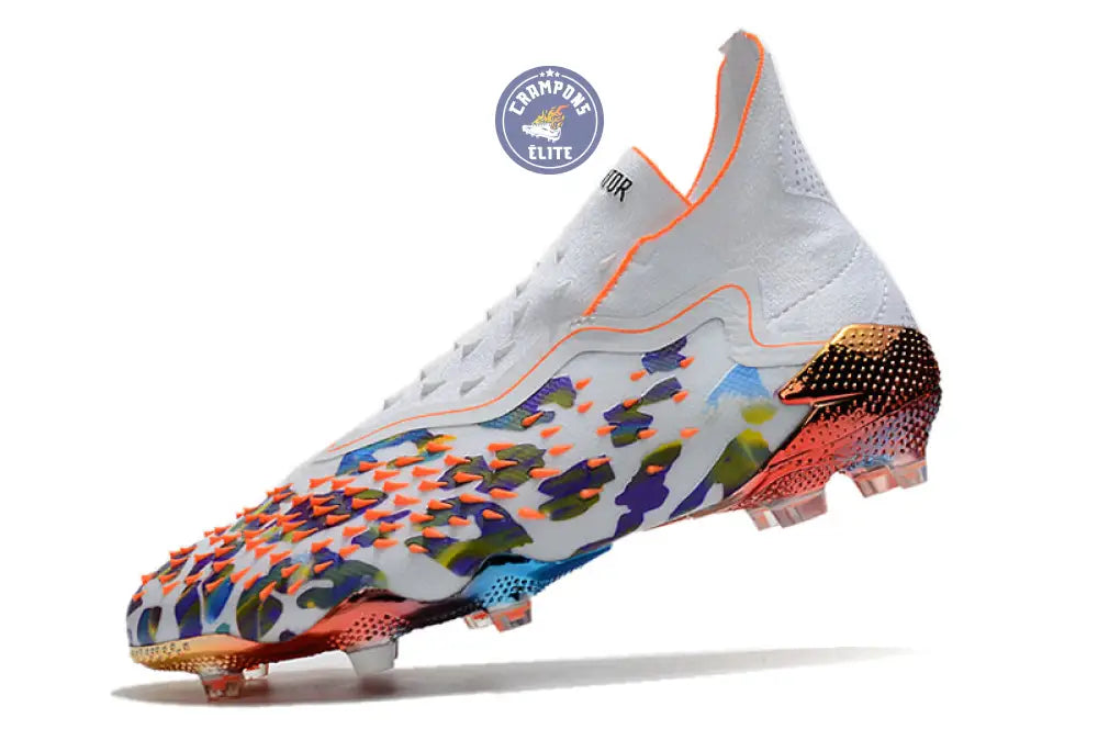 Predator Freak Laceless FG Paul Pogba X Stella McCartney - Blanc/Noir/Orange ÉDITION LIMITÉE
