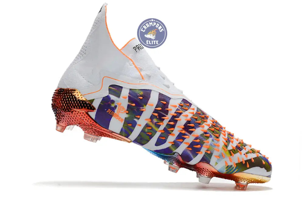 Predator Freak Laceless FG Paul Pogba X Stella McCartney - Blanc/Noir/Orange ÉDITION LIMITÉE